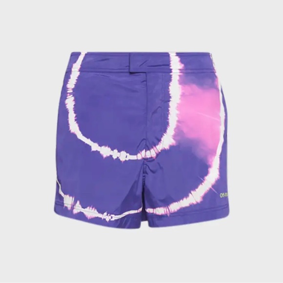 OFF-WHITE Tie-Dye Sunrise Swim Shorts - Picture 1 of 2